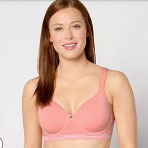 Breezies Comfort Breeze Seamless Underwire T-Shirt Bra 34C Coral Sands